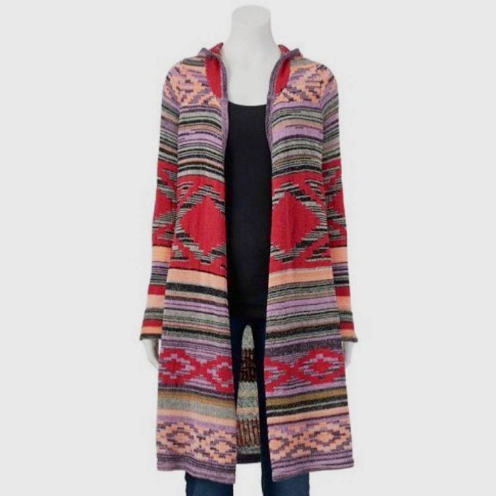 Mudd Aztec Tribal long sweater